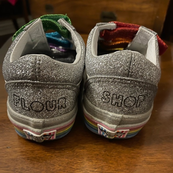 Vans Old Skool Shoes Size 4 Men 5.5 Women Sprinkles & Smiles Flour Shop Silver. - Picture 5 of 8